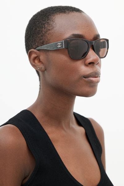 celebrity chanel round sunglasses|chanel denim sunglasses 5162.